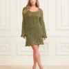 Lucky Crochet Flared Dress