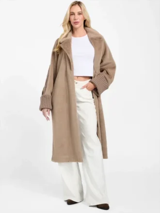 Lucrezia Faux-Fur Knit Coat