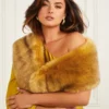 Lucylle Faux-Fur Shawl Scarf