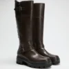 Lynnie Knee-High Lug Boots