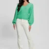 Madeline Textured V-Neck Sweater