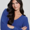 Madeline Textured V-Neck Sweater