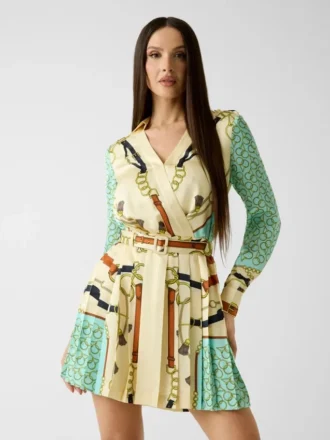 Marciano Chain Print Mini Dress