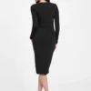 Marciano Draped Midi Dress