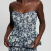 Margaux Floral Denim Corset