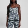 Margaux Floral Denim Corset