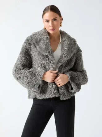 Margot Longline Faux-Fur Coat