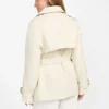 Marika Faux-Leather Short Trench Coat