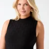 Marti Initial Mock-Neck Dress