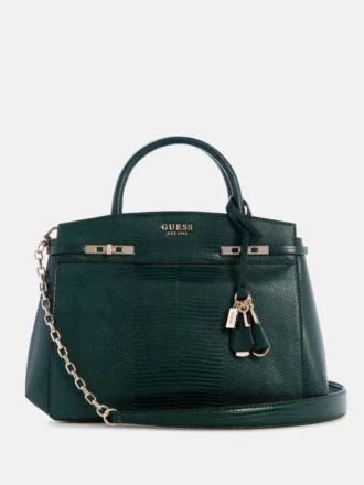 Melinda Python-Print Handbag