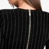 Menna Pinstriped Sweater Dress