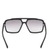 Metal Trim Plastic Navigator Sunglasses