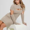 Meteor Detached Sleeve Knit Dress