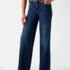 Mid-Rise Sexy Palazzo Wide-Leg Jeans