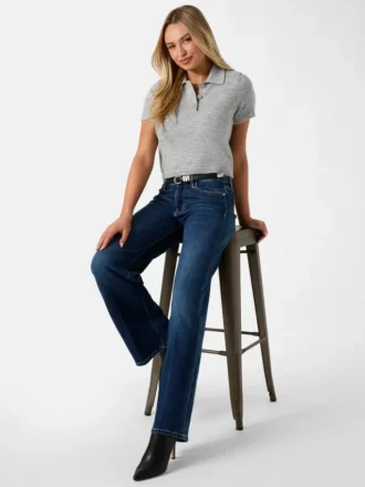 Mid-Rise Sexy Palazzo Wide-Leg Jeans