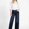 Mid-Rise Sexy Palazzo Wide-Leg Jeans