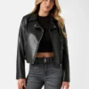 Miko Faux-Leather Moto Jacket