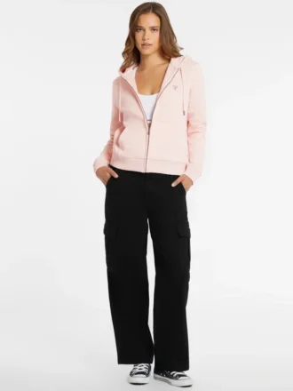 Mini Patch Zip-Up Sweatshirt
