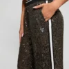 Mini Sequins Long Straight Pants