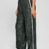 Mini Sequins Long Straight Pants