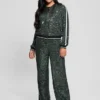 Mini Sequins Zip-Up Sweatshirt