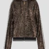 Mini Sequins Zip-Up Sweatshirt