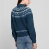 Mock-Neck Wool-Blend Pullover Sweater
