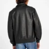 Monogram Faux-Leather Aviator Jacket