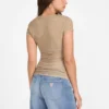 Moto Printed V-Neck Tee