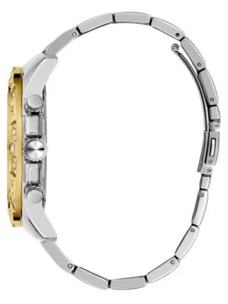 Multi-Tone and Rhinestone Multifunction Watch