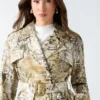 Natalie Printed Short Trench Coat