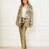 Natalie Printed Short Trench Coat