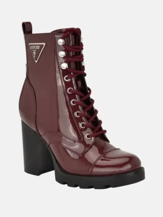 Neadyn Lace-Up Heeled Moto Booties
