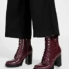 Neadyn Lace-Up Heeled Moto Booties