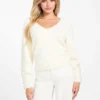 Niko Fuzzy V-Neck Sweater