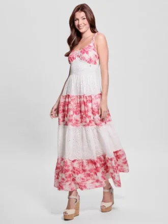 One Size Savina Linen Maxi Dress