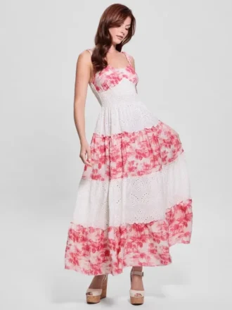 One Size Savina Linen Maxi Dress