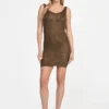 Open-Knit Crochet Mini Dress