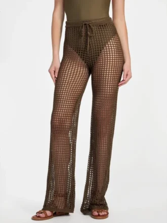 Open-Knit Crochet Pant