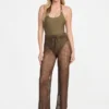 Open-Knit Crochet Pant