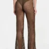 Open-Knit Crochet Pant