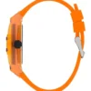Orange Plastic and Silicone Multifunction Watch