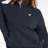 Oversized Mini Triangle Half-Zip Sweatshirt