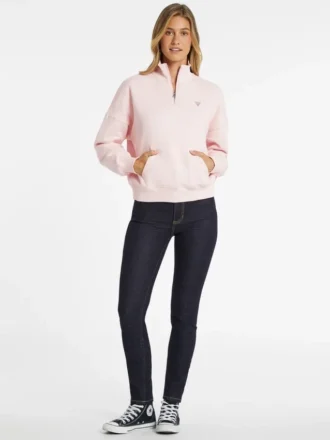 Oversized Mini Triangle Half-Zip Sweatshirt