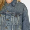 Oversized Pieced Denim Jacket