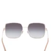 Oversized Square Metal Sunglasses