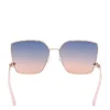 Oversized Square Zigzag Sunglasses