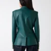 Pamela Faux-Leather Blazer