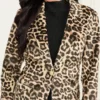 Pamela Printed Velvet Blazer