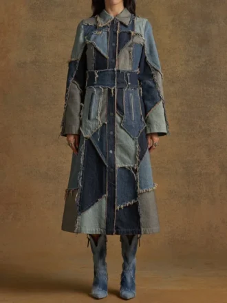 Patchwork Denim Coat